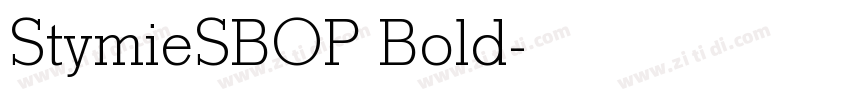 StymieSBOP Bold字体转换